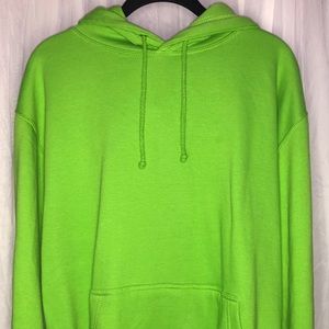 Green hoodie